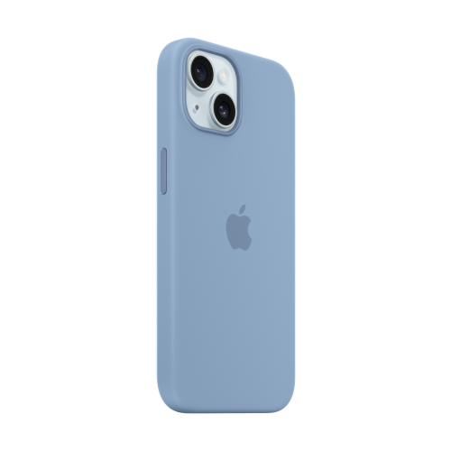 Apple iPhone 15 Silicone Case w/MagSafe - Winter Blue