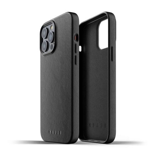 Mujjo Full Leather Case for iPhone 13 Pro Max - Black