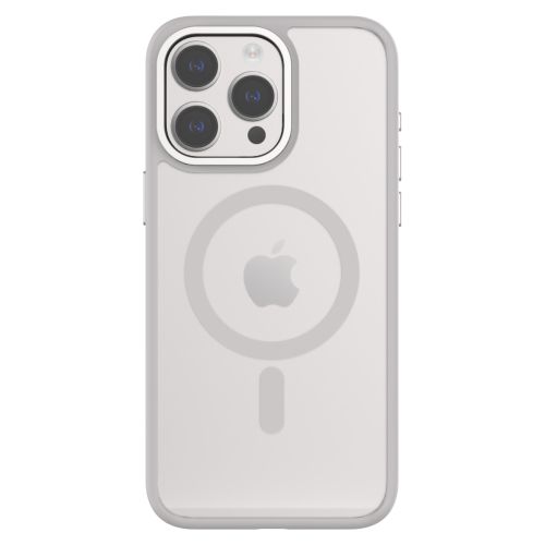 QDOS Hybrid Soft Case for iPhone 15 Pro Max - White Grey