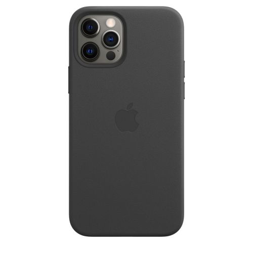 Apple iPhone 12/12 Pro Leather Case w/MagSafe Black