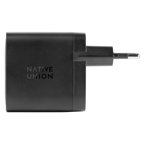 Native Union USB-C 65W PD GaN 2-port Charger Black