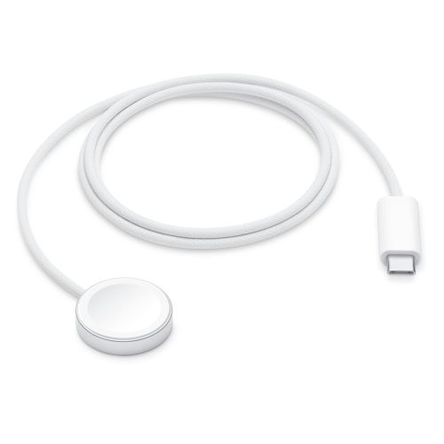 Apple Watch Woven Magnetic Fast Charger Cable USB-C 1.0m White