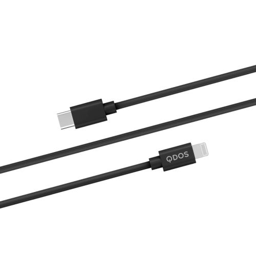 QDOS USB-C to Lightning PVC Cable (1.2 m)