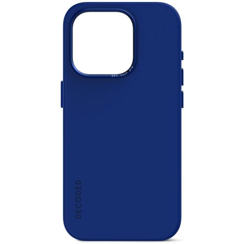 DECODED Silicone Backcover w/MagSafe for iPhone 15 Pro - Galactic Blue