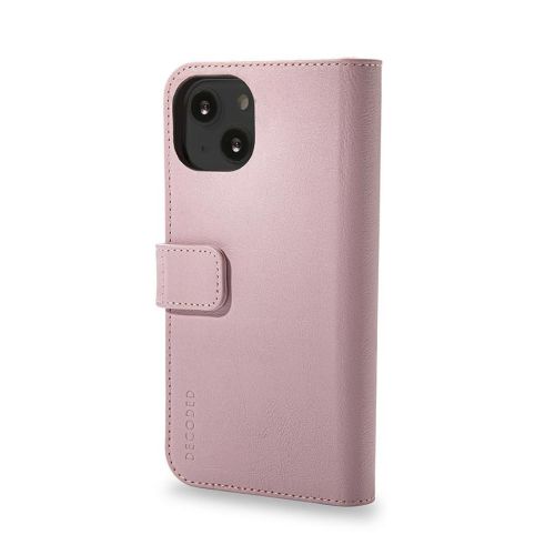 DECODED Detachable Wallet Case iPhone 13 Leather Powder Pink