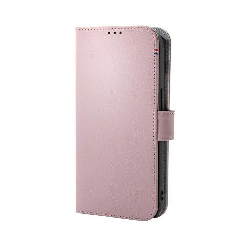 DECODED Detachable Wallet Case iPhone 13 Pro Leather Powder Pink