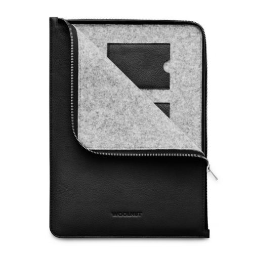 Woolnut Leather Folio for 13/14-inch MacBook - Black