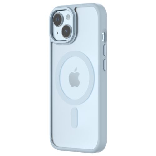 QDOS Hybrid Soft Case for iPhone 15 - Light Blue